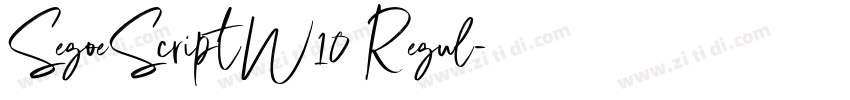 SegoeScriptW10 Regul字体转换 SegoeScriptW10 Regul字体转换